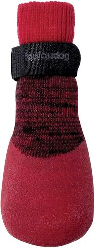 FouFou Dog 82540 2017 Rubber Dipped Socks, X-Small, Red in Kuwait