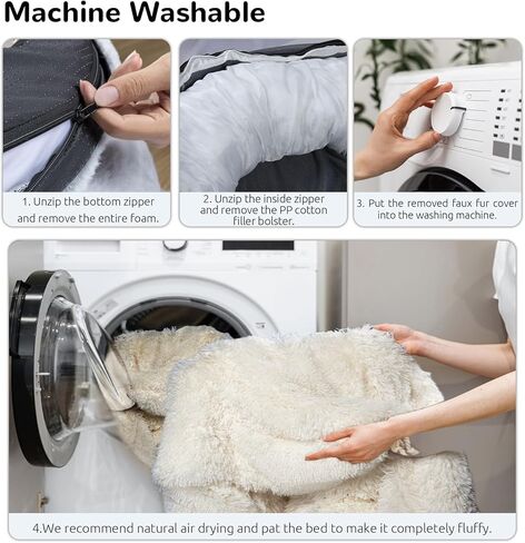 Large Human Dog Bed 71"x 45" x 11.8" Dog Bed Giant Bean Bag for Humans, Faux Fur Human Dog Bed Orthopedic Dog Bed with Blanket Washable Fur Cover(Large, Grey) in Kuwait