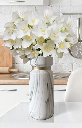 Sandia Marble Design Ceramic vase, Decorative Flower vase, Modern Table Centerpiece Decor, in Kuwait