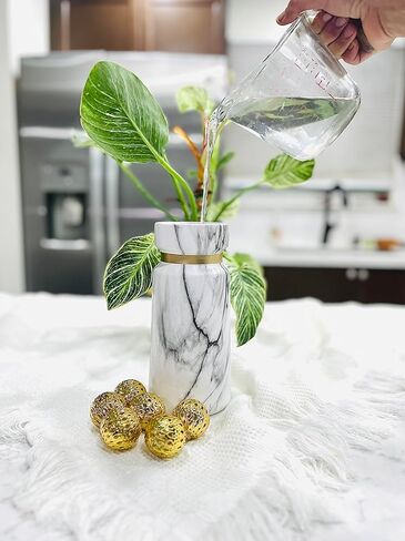 Sandia Marble Design Ceramic vase, Decorative Flower vase, Modern Table Centerpiece Decor, in Kuwait