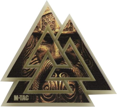 M-Tac Morale Patch Valknut Military Tactical Viking 3D PVC (Coyote - GITD) in Saudi Arabia