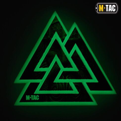 M-Tac Morale Patch Valknut Military Tactical Viking 3D PVC (Coyote - GITD) in Saudi Arabia