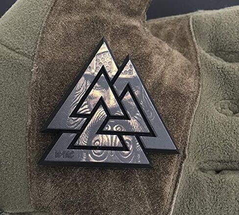 M-Tac Morale Patch Valknut Military Tactical Viking 3D PVC (Coyote - GITD) in Saudi Arabia