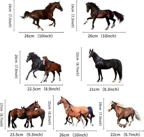 كيزو ملصقات نافذة ثلاثية الابعاد على شكل حصان يركض على الحائط، ديكور لحفلات استقبال المولود الجديد للاولاد والبنات، ملصقات ديكور للعطلات واعياد الميلاد وغرفة النوم والحضانة وغرفة المعيشة وديكور المنزل in Kuwait