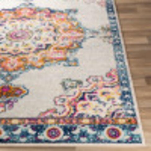 Livabliss Alyssia Vintage Medallion Area Rug,6'7" x 9', Orange in Saudi Arabia