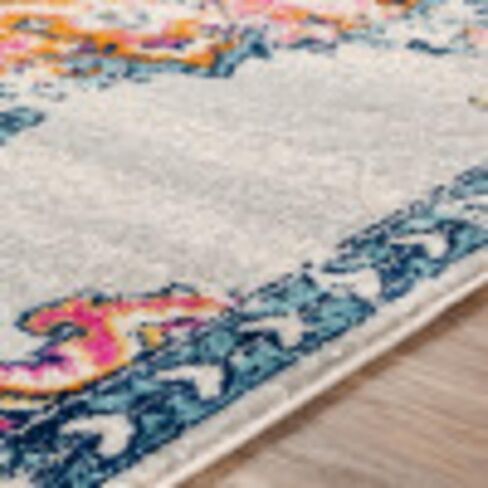 Livabliss Alyssia Vintage Medallion Area Rug,6'7" x 9', Orange in Saudi Arabia