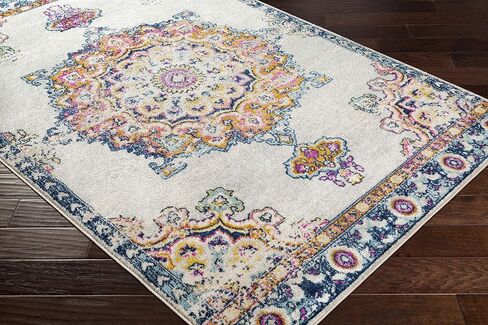 Livabliss Alyssia Vintage Medallion Area Rug,6'7" x 9', Orange in Saudi Arabia
