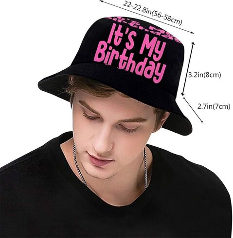 It's My Birthday Bucket Hat for Women Men, Funny Packable Birthday Sun Hat Outdoor Fisherman Hat Caps in Saudi Arabia