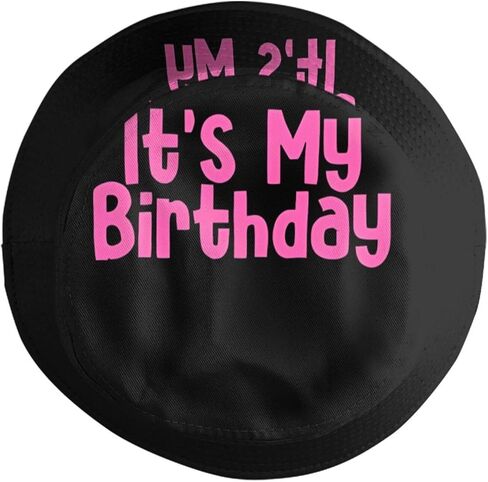 It's My Birthday Bucket Hat for Women Men, Funny Packable Birthday Sun Hat Outdoor Fisherman Hat Caps in Saudi Arabia