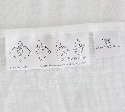 بطانيات موسلين حريرية من Amazing Baby، طقم من قطعتين، فسكوز الخيزران، قطرات ونقاط، جنيه استرليني in Kuwait