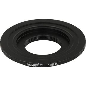 Haoge Lens Mount Adapter for C Mount CCTV TV Movie Lens to Sony E Mount NEX Camera Such as a3000 a3500 a5000 a5100 a6000 a6400 a6500 A7 A7R A7S A7II A7RII A7SII A7III A7RIII A9 VG20 VG30 VG900 FS100 in Kuwait