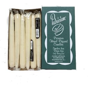 8in Ivory Taper Candles Pack of 12 in Saudi Arabia