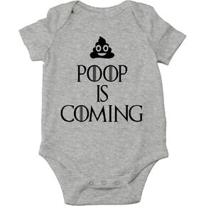 CBTwear Poop Is Coming - Funny TV Series Parody - Cute Infant One-Piece Baby Bodysuit in Kuwait