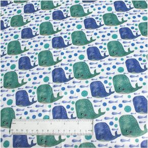 Polyurethane Laminate (PUL) Pre-Cut Fabric by The Meter. Waterproof and Breathable. Perfect for Cloth Diapers and Similar Projects. 1 Meter, Baby Tortuga in Kuwait