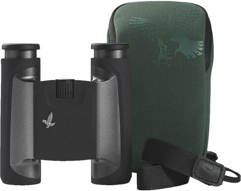 Swarovski 10x25 CL Pocket Binoculars (Anthracite, Wild Nature Accessory Package) + Padded Backpack + Flashlight + 6FT Tripod + Binocular Tripod Adapter + 6Ave Cleaning Kit in Saudi Arabia