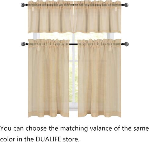 أبيض قصير شير ستائر المطبخ 36 بوصة طول الطبقة الستائر قضيب جيب شيرس مقهى الستائر الكتان مثل الخصوصية شبه شفافة الستائر نصف نافذة الستار للطابق السفلي الحمام النوافذ الصغيرة 34x36 بوصة in Kuwait