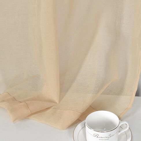 أبيض قصير شير ستائر المطبخ 36 بوصة طول الطبقة الستائر قضيب جيب شيرس مقهى الستائر الكتان مثل الخصوصية شبه شفافة الستائر نصف نافذة الستار للطابق السفلي الحمام النوافذ الصغيرة 34x36 بوصة in Kuwait