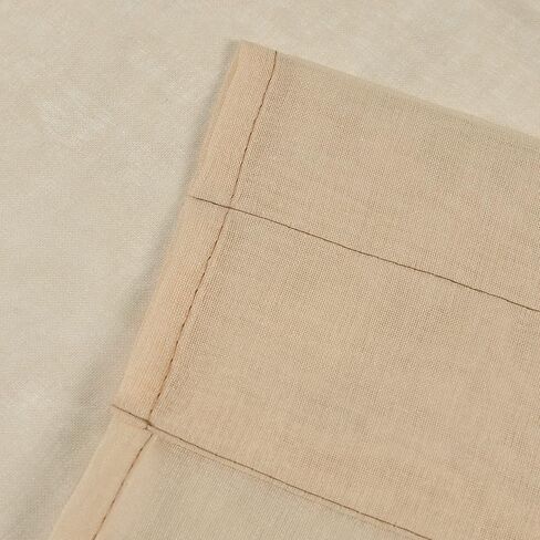 أبيض قصير شير ستائر المطبخ 36 بوصة طول الطبقة الستائر قضيب جيب شيرس مقهى الستائر الكتان مثل الخصوصية شبه شفافة الستائر نصف نافذة الستار للطابق السفلي الحمام النوافذ الصغيرة 34x36 بوصة in Kuwait