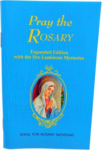 Westmon Works Pray the Rosary Book and Miraculous Mary Rosary with Glass Beads and Metal Crucifix Prayer Set in Saudi Arabia