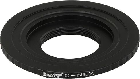 Haoge Lens Mount Adapter for C Mount CCTV TV Movie Lens to Sony E Mount NEX Camera Such as a3000 a3500 a5000 a5100 a6000 a6400 a6500 A7 A7R A7S A7II A7RII A7SII A7III A7RIII A9 VG20 VG30 VG900 FS100 in Saudi Arabia