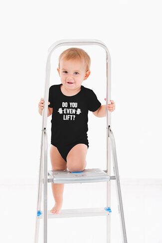 AW Fashions Do You Even Lift? Baby Bodysuit Cute, Fitness-Themed Outfit for Newborn & Infants Romper in Kuwait