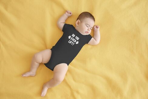 AW Fashions Do You Even Lift? Baby Bodysuit Cute, Fitness-Themed Outfit for Newborn & Infants Romper in Kuwait