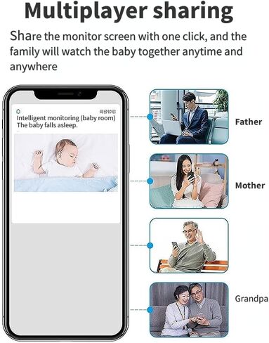 Kehtmay WiFi Indoor-Outdoor Camera, Battery Powered,1080P, Mobile app, Night Vision Function, Two-Way Audio for Home Security Desktop Camera. White in Saudi Arabia