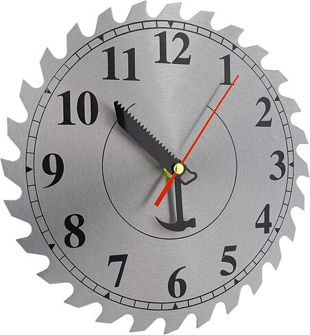 رام-برو ساعة حائط من الستانلس ستيل بشفرة منشار من اندستريال شوب، ملحق مثالي لأي ورشة عمل أو مرآب in Kuwait