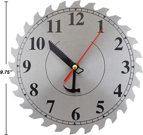 رام-برو ساعة حائط من الستانلس ستيل بشفرة منشار من اندستريال شوب، ملحق مثالي لأي ورشة عمل أو مرآب in Kuwait