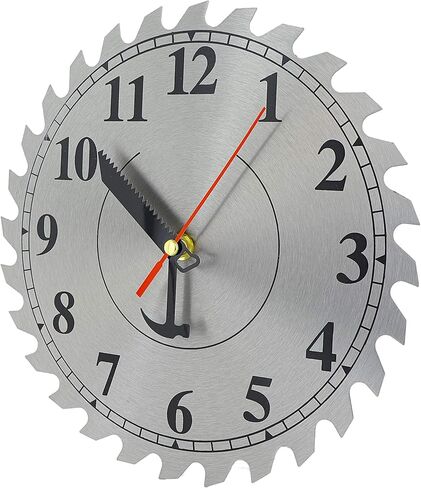 رام-برو ساعة حائط من الستانلس ستيل بشفرة منشار من اندستريال شوب، ملحق مثالي لأي ورشة عمل أو مرآب in Kuwait