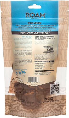 Roam Pet Treats Ossy Trainers لجميع أحجام الكلاب - مكافآت تدريب بحجم قضمة لحم النعام للكلاب in Kuwait