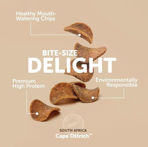 Roam Pet Treats Ossy Trainers لجميع أحجام الكلاب - مكافآت تدريب بحجم قضمة لحم النعام للكلاب in Kuwait