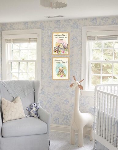 ديكور حائط فينتاج ويني بطباعة ذا بوه - مجموعة من 6 قطع، 8 × 10 انش لتزيين حفلات استقبال المولود الجديد والحضانة واعياد الميلاد وديكور غرفة النوم in Kuwait