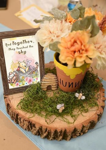 ديكور حائط فينتاج ويني بطباعة ذا بوه - مجموعة من 6 قطع، 8 × 10 انش لتزيين حفلات استقبال المولود الجديد والحضانة واعياد الميلاد وديكور غرفة النوم in Kuwait