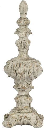 A&B Home Danna Finial Accent, Cement, 4.5" D x 4.5" W x 13.5" H in Saudi Arabia