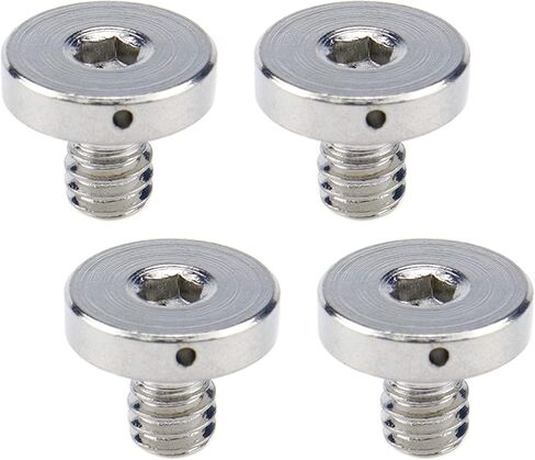 MY MIRONEY 4-Pack 1/4 Inch Camera Quick Release Screw Metal Tripod Screw Adapter Connecter Slotted Screw for DSLR Camera, Type 1 in Saudi Arabia