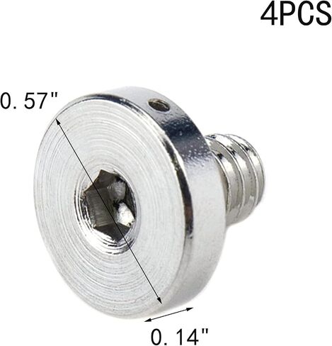 MY MIRONEY 4-Pack 1/4 Inch Camera Quick Release Screw Metal Tripod Screw Adapter Connecter Slotted Screw for DSLR Camera, Type 1 in Saudi Arabia