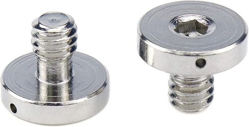 MY MIRONEY 4-Pack 1/4 Inch Camera Quick Release Screw Metal Tripod Screw Adapter Connecter Slotted Screw for DSLR Camera, Type 1 in Saudi Arabia