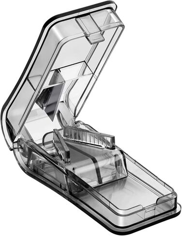 Pill Cutter for Small Pills, Tablet Splitter with Blade Guard Safety Medicine Slicer Medication Vitamin Divider Cutting Drugs Cleanly in Kuwait