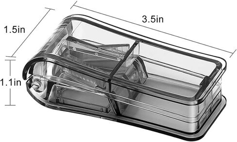 Pill Cutter for Small Pills, Tablet Splitter with Blade Guard Safety Medicine Slicer Medication Vitamin Divider Cutting Drugs Cleanly in Kuwait