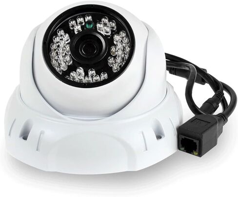 كاميرا GW Security GW5091IP 5MP PoE Network Turret، ميكروفون مدمج، غلاف معدني in Kuwait