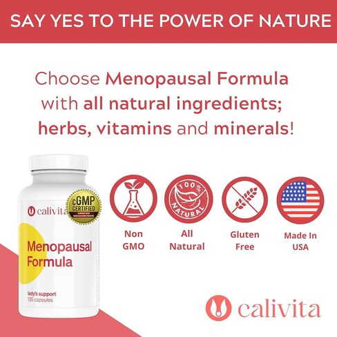 CaliVita Menopausal Formula - Menopause Relief Supplements for Women with Dong Quai, Black Kohosh, and Phytoestrogens - 135 Capsules in Saudi Arabia