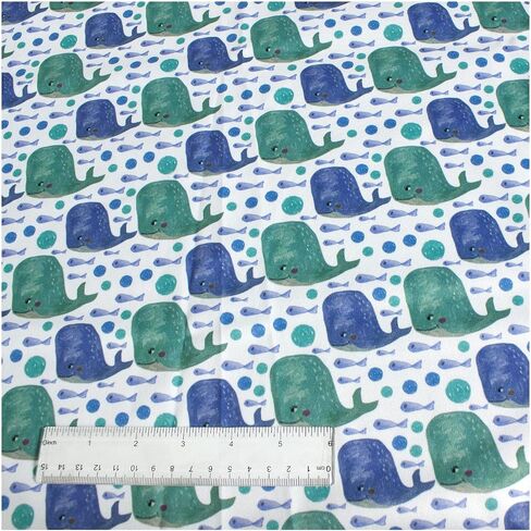 Polyurethane Laminate (PUL) Pre-Cut Fabric by The Meter. Waterproof and Breathable. Perfect for Cloth Diapers and Similar Projects. 1 Meter, Baby Tortuga in Kuwait