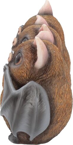 Nemesis Now B4473N9 Three Wise Bats 8.5cm Figurines, Brown in Saudi Arabia