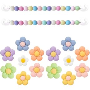 40 قطعة من أحذية Preppy الوردية لصنادل كروك كلوج، ديكورات أحذية كروك الجمالية الأنيقة للفتيات المراهقات والنساء هدايا الحفلات in Kuwait