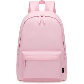 abshoo Lightweight Casual Unisex Teen Boys Girls Backpack for School Solid Color Bookbag for Women Men (Black)