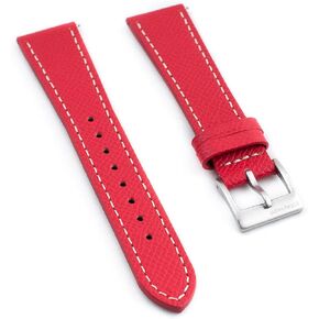 StrapHabit Full Grain Leather Epsom Quick Release Watch Strap Band 19mm 20mm 21mm 22mm in Kuwait