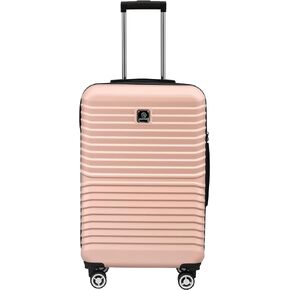 حقيبة NIPPON Luggage Nomad ذات الجانب الصلب الدوار مع عجلات للنساء والرجال، خفيفة الوزن، ذات هيكل صلب للسفر، قوية للغاية ومتينة، من البولي كربونات الممتاز، دامسون، متوسط in Kuwait