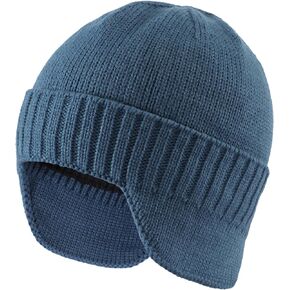 Home Prefer Mens Winter Hat Knit Earflap Hat Stocking Caps with Ears Beanie Hat in Saudi Arabia