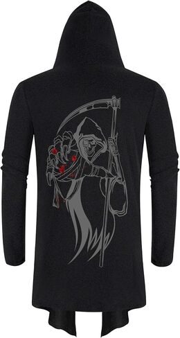 سترة صوفية رجالي من Poriff بأكمام طويلة مع جيوب بغطاء للرأس وكشكشة طويلة in Kuwait